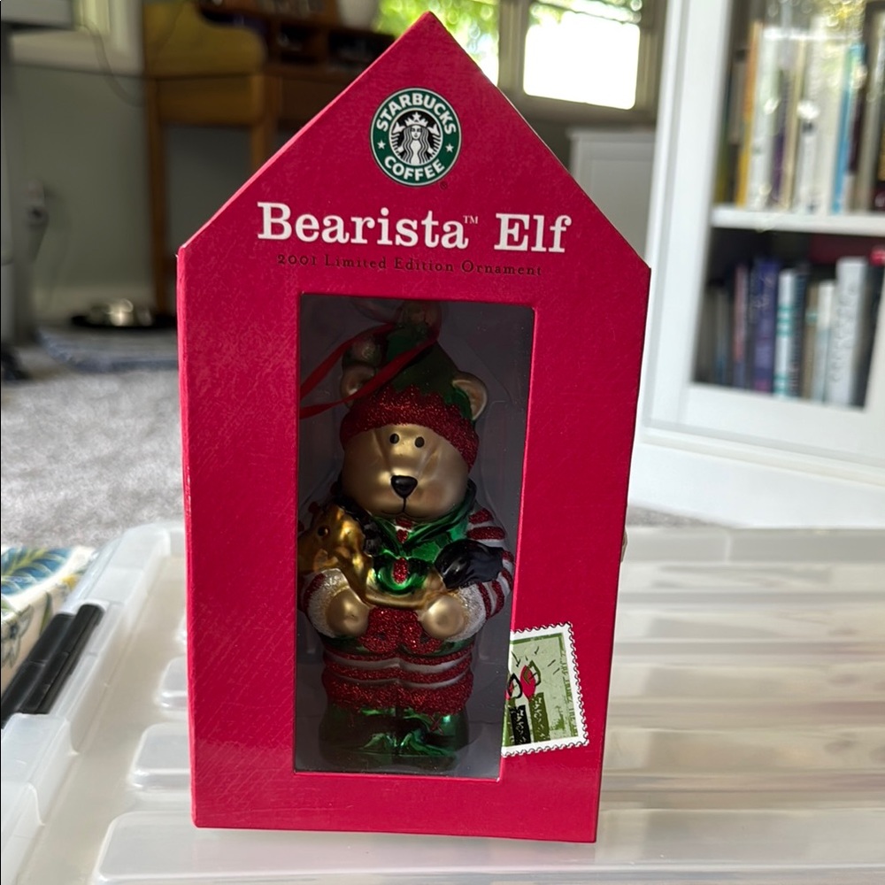 Starbucks Festive Bearista Elf ornament